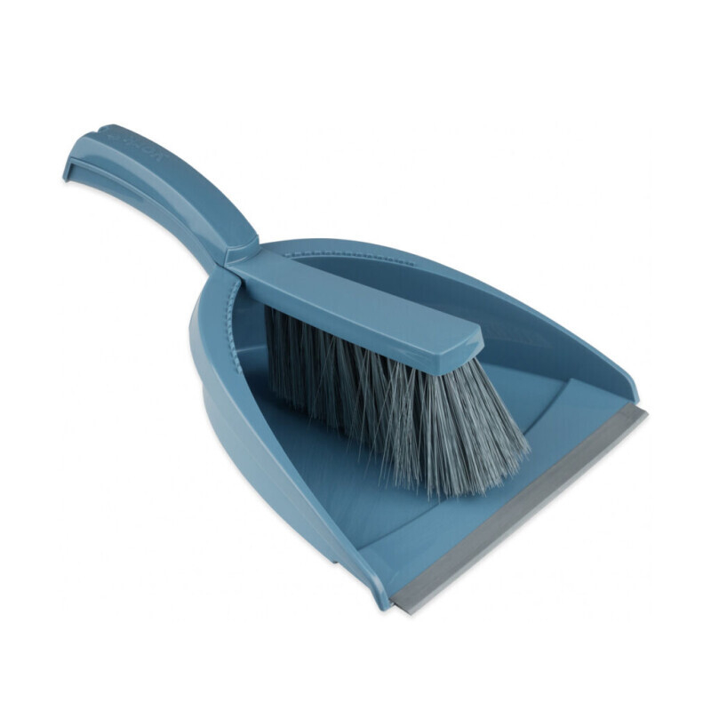 Set de recogedor y cepillo de mano YORK Style con borde de goma, 23,8x33x10,3 cm