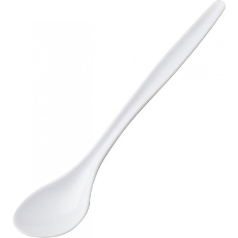 Cucharas para huevos Westmark, set de 6, 14,5 cm, plástico blanco