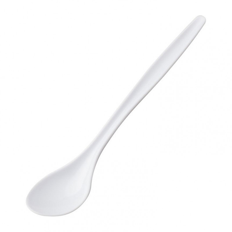 Cucharas para huevos Westmark, set de 6, 14,5 cm, plástico blanco