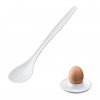 Cucharas para huevos Westmark, set de 6, 14,5 cm, plástico blanco