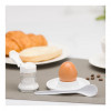 Cucharas para huevos Westmark, set de 6, 14,5 cm, plástico blanco