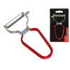 Asi Collection pelador de acero inoxidable + PVC rojo
