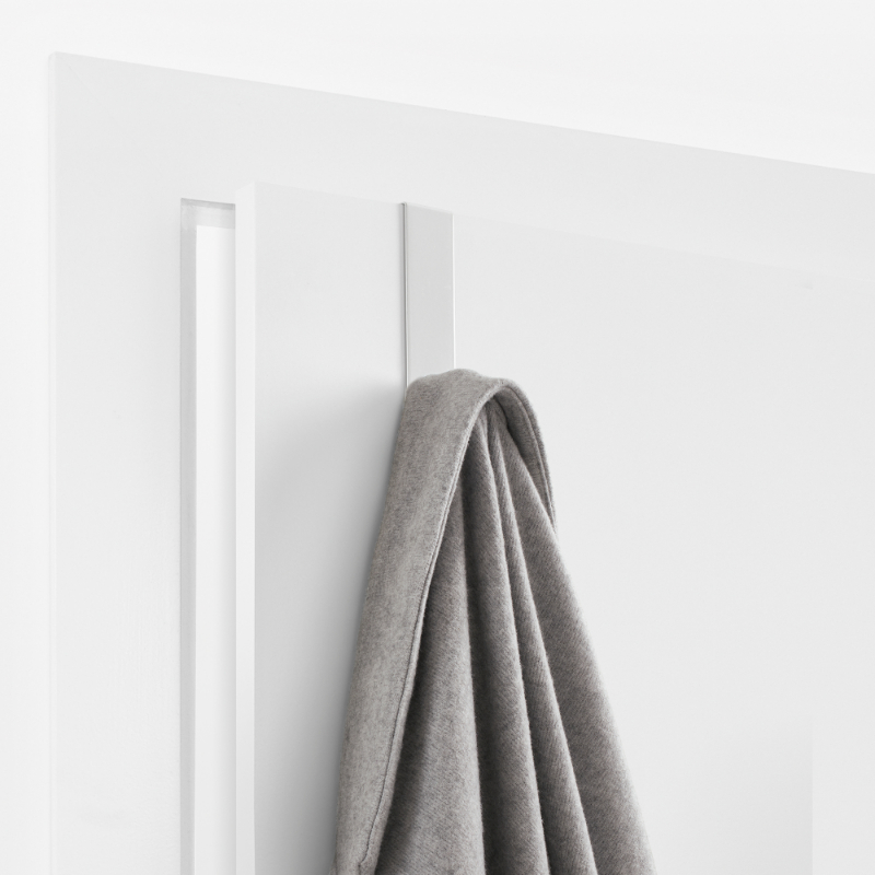 Rayen gancho de puerta para colgar, 1 gancho, blanco