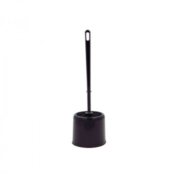 Sauber cepillo de inodoro con soporte, negro