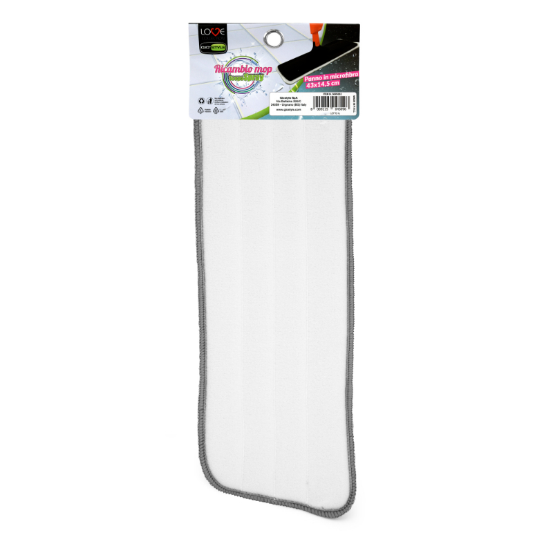 Giostyle paño de microfibra de repuesto para cepillo de suelo con pulverizador 40 cm
