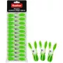 Sauber pinzas de ropa de plástico 12 uds. verde