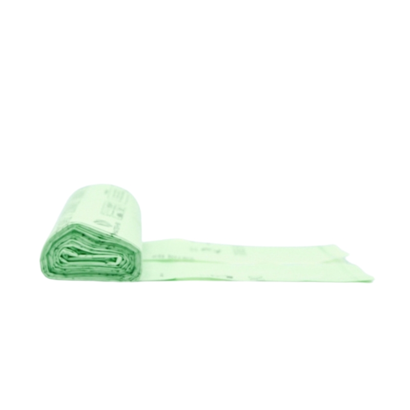 BioBag bolsas de basura compostables 20 l, 42 x 54 cm, 15 micrómetros, verde (15 uds. por rollo)