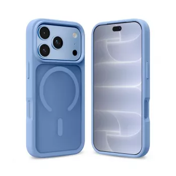 Crong Matte Magnetic funda MagSafe para iPhone 18 Pro / 17 Pro, azul