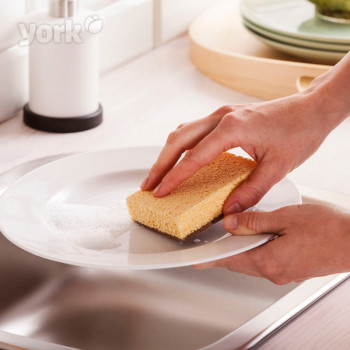 York Eco Natural esponja de celulosa para lavar platos ECO 2 uds.