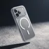Crong Matte Magnetic funda MagSafe para iPhone 18 Pro / 17 Pro, blanca