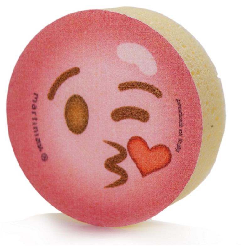 Martini esponja de baño, diseño emoji de fruta, surtido