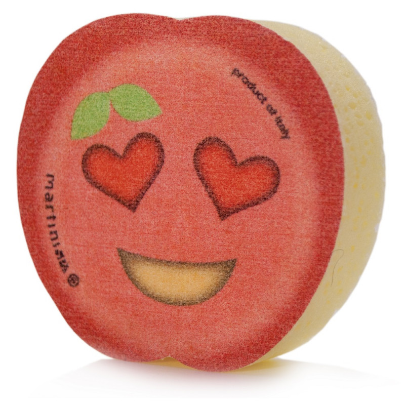Martini esponja de baño, diseño emoji de fruta, surtido