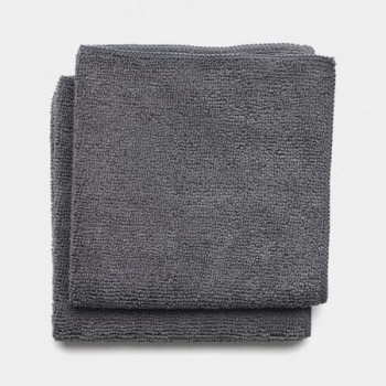 Brabantia Paños de microfibra, 30 x 30 cm, gris oscuro, 2 uds.