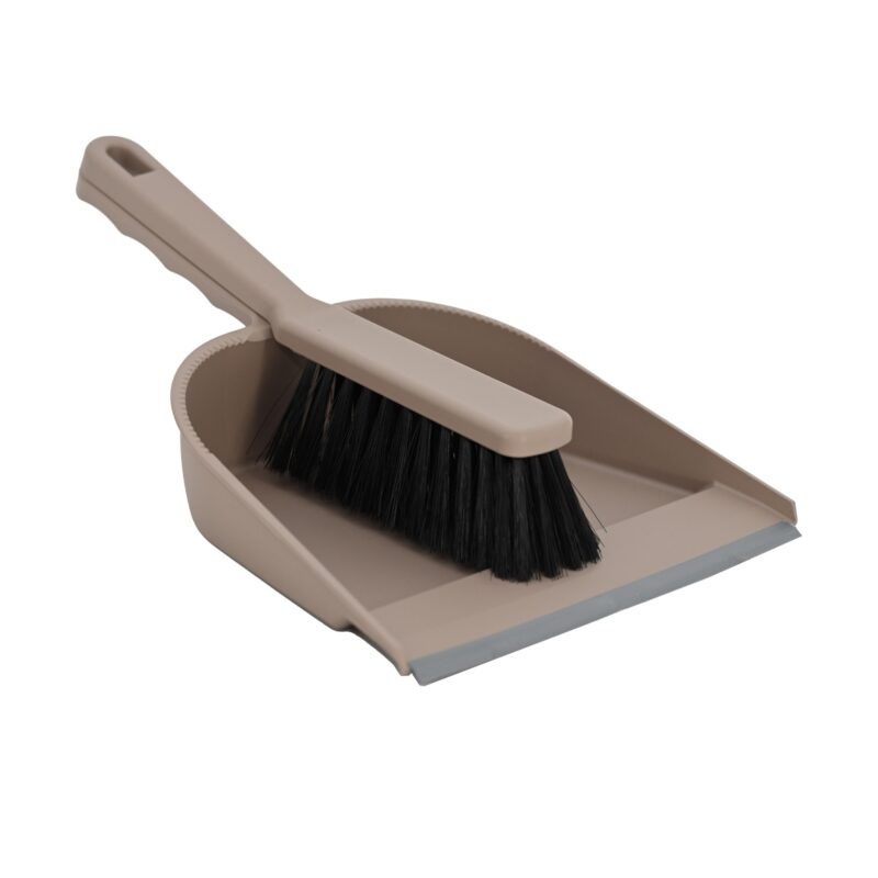 YORK Recogedor con borde de goma y cepillo