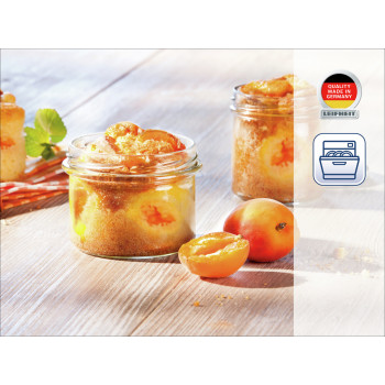 Leifheit Tarro de vidrio con tapa de rosca, 235 ml