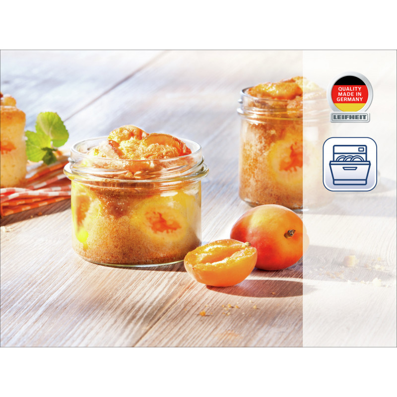 Leifheit Tarro de vidrio con tapa de rosca, 235 ml