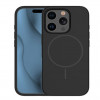 iLike Apple iPhone 16 Pro Max Funda de silicona Soft Touch con imán, negro