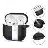 Tech-Protect Silicone Hook Funda para Apple AirPods 4, negro