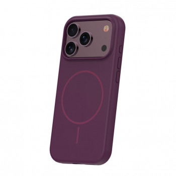 TFO Silicone Thin Mag funda para iPhone 17 Pro Max / iPhone 18 Pro Max 6.9 inch, cereza oscuro