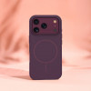 TFO Silicone Thin Mag funda para iPhone 17 Pro Max / iPhone 18 Pro Max 6.9 inch, cereza oscuro