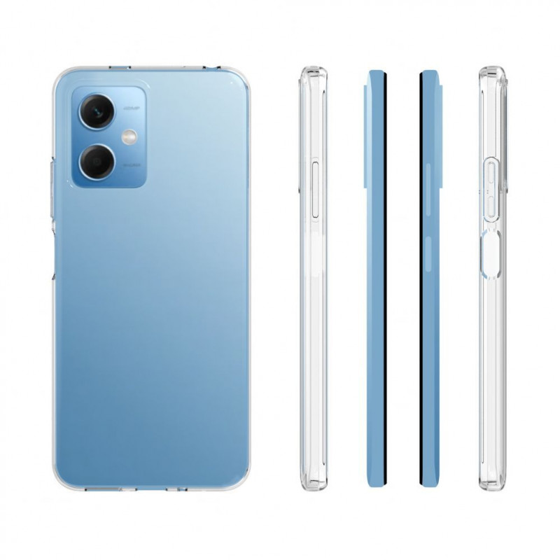 Evelatus Xiaomi Redmi Note 12 5G / Poco X5 5G funda de silicona transparente, 1,5 mm TPU