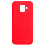 Evelatus Samsung A6 2018 funda de silicona Nano Soft Touch TPU rojo