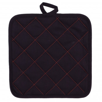 Asi Collection salvamanteles resistente al calor XL 20x20cm negro/rojo