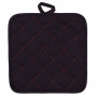 Asi Collection salvamanteles resistente al calor XL 20x20cm negro/rojo