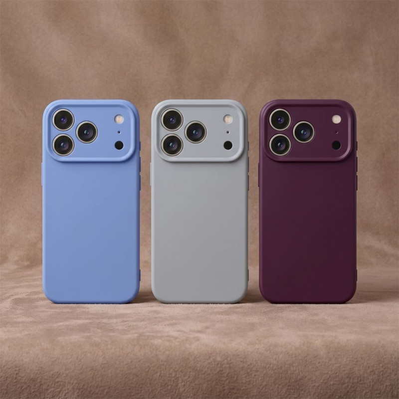TFO funda de silicona para iPhone 17 Pro Max 6.9 / 18 Pro Max 6.9, azul cielo