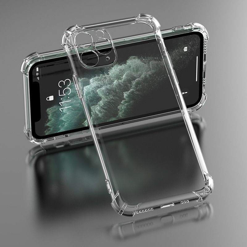 iLike funda Anti Shock 1,5 mm para iPhone 17 Pro / iPhone 18 Pro 6.3 pulgadas, transparente, con protección de cámara