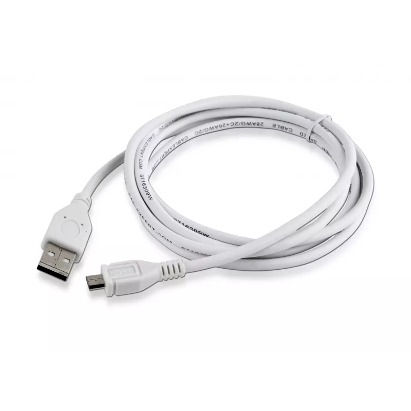 Gembird CCP-mUSB2-AMBM-6-W Cable USB 2.0 A a Micro-USB B, 1,8 m, blanco