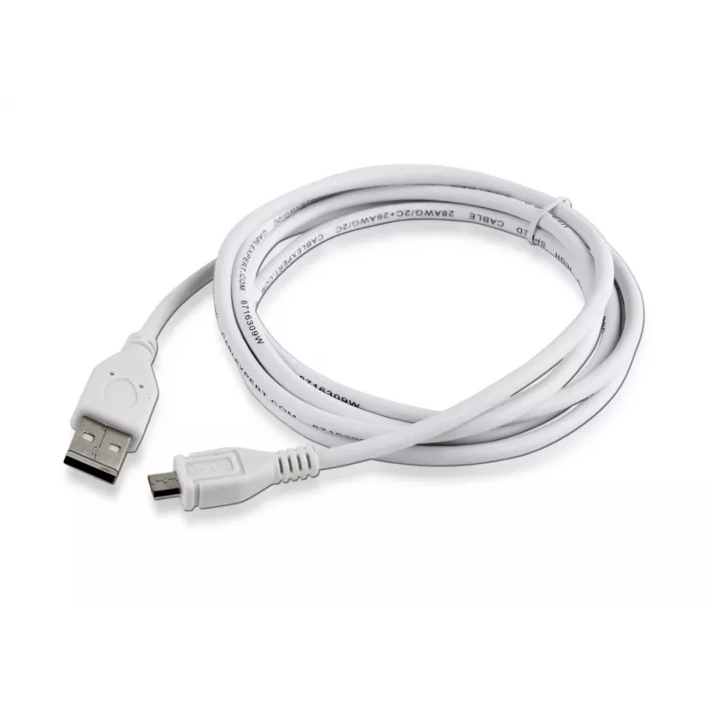 Gembird CCP-mUSB2-AMBM-6-W Cable USB 2.0 A a Micro-USB B, 1,8 m, blanco