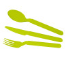 Giostyle Cubertería (tenedor, cuchillo, cuchara) Trippy verde