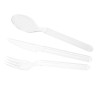 Giostyle Cubertería (tenedor, cuchillo, cuchara) Trippy blanco
