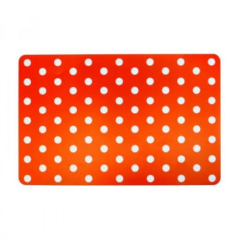 Asi Collection Salvamanteles 43,5 x 28 cm rojo con puntos blancos