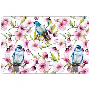 Asi Collection Salvamanteles, 43,5 x 28 cm, estampado de pájaros azules