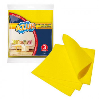AZUR Paños de limpieza del hogar, 3 uds.