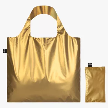 Bolso de mano LOQI METALLIC Gold
