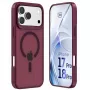Funda MagCase 3mk Hardy Hazy para Apple iPhone 17 Pro / 18 Pro, burdeos