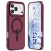 Funda MagCase 3mk Hardy Hazy para Apple iPhone 17 Pro / 18 Pro, burdeos