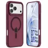 Funda MagCase 3mk Hardy Hazy para Apple iPhone 17 Pro Max / 18 Pro Max, burdeos