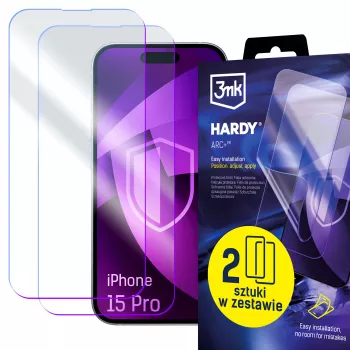 3mk Hardy ARC+ protector de pantalla de 4 capas para Apple iPhone 15 Pro