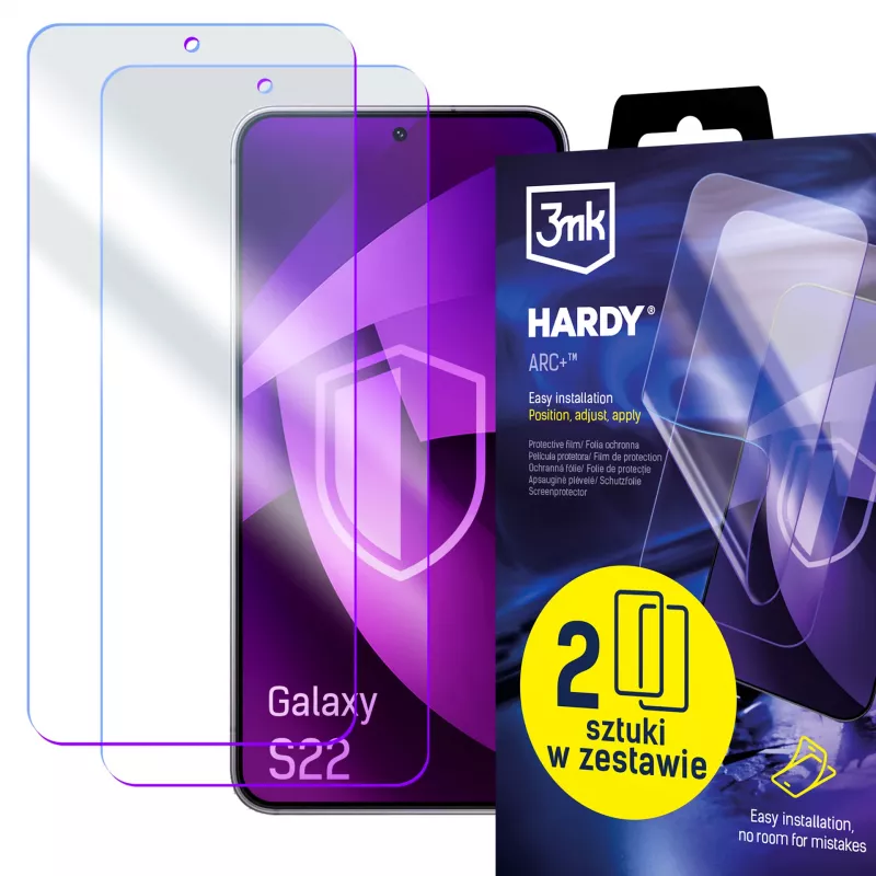 3mk Hardy ARC+ protector de pantalla de 4 capas para Samsung Galaxy S22 5G