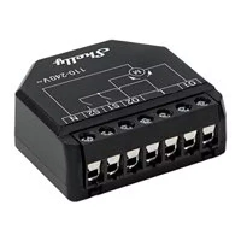 Shelly Shutter control Wi-Fi de persianas y estores, negro