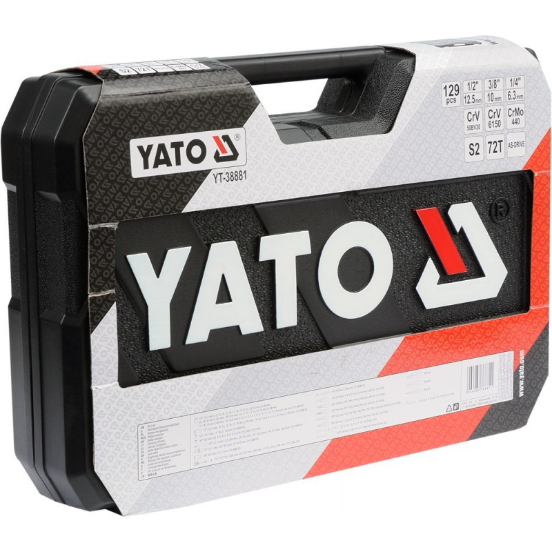 Juego de herramientas para mecánico Yato YT-38881 129 herramientas