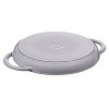 Parrilla redonda de hierro fundido con dos asas STAUB 40509-522-0 - grafito 26 cm
