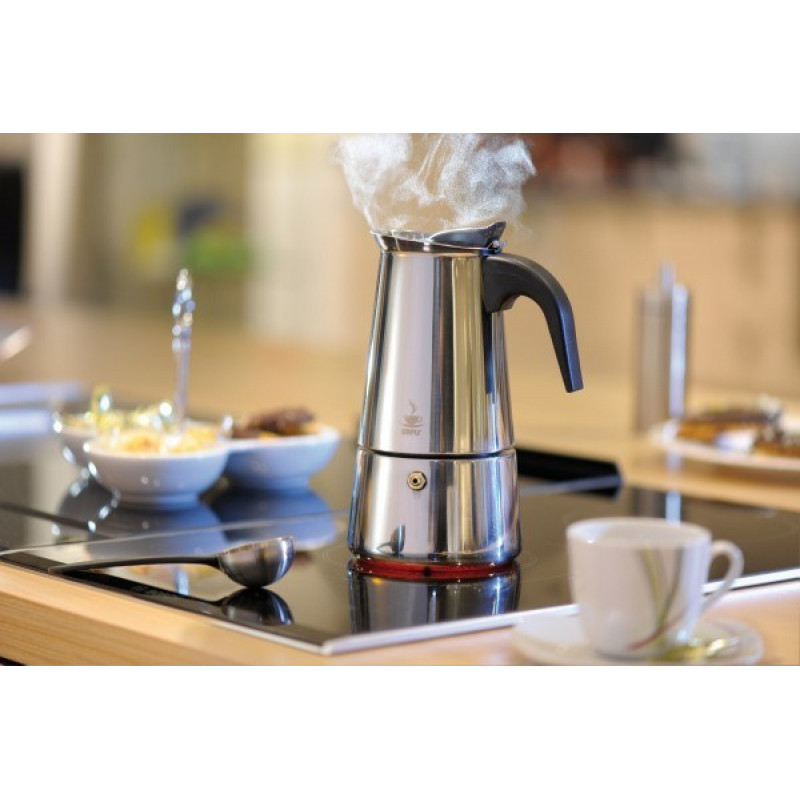 GEFU 16160 cafetera moka de acero inoxidable