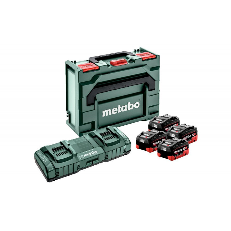 Batería Metabo 18 V LiHD 8,0 Ah, 4 uds. + cargador (685135000)