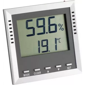 TFA Dostmann KLIMA GUARD termohigrómetro, plata (30.5010.54.K)