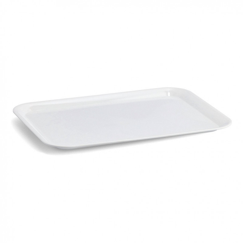 Zeller 26693 bandeja de melamina, melamina, blanco, 24 x 18 cm